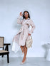 Fabric trench coat "BRAIN STORM LH105" - LIGHT BEIGE